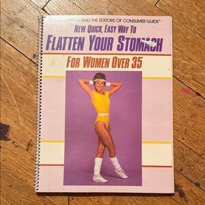 1985 Vintage Flatten Your Stomach Book for Women by Consumer Guide
